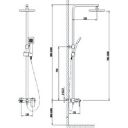 Душевая стойка Timo Selene SX-1030/00 - фото 5