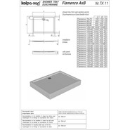 Поддон акриловый Kolpa-San Flamenco 90х70 см - фото 3