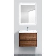 Тумба подвесная с раковиной BelBagno KRAFT 39-800/390-2C-SO-RT 80 см, Rovere Tabacco - фото 4