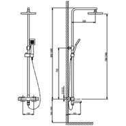Душевая стойка с термостатом Timo Tetra-Thermo SX-0169/00 - фото 5