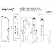 Гидромассажная панель Kolpa-San Zonda 3F, белый - фото 4