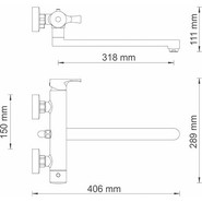 Смеситель для ванны WasserKraft Berkel 4802L - фото 6