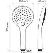 Ручной душ WasserKraft Elbe A078, черный - фото 5