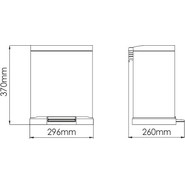 Ведро для мусора с педалью WasserKraft K-622 - фото 6