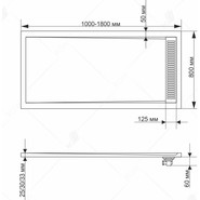 Каменный поддон RGW STM-138W 130х80 см 14202813-01 - фото 3