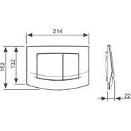 Кнопка смыва TECEambia 9240240, белый, антибактериальная - фото 4