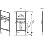 Инсталляция для раковины TECEprofil (h = 1120 мм) 9310000 - фото 2
