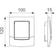 Кнопка смыва TECEambia Urinal 9242100, белый - фото 2