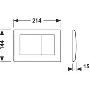 Кнопка смыва TECEplanus 9240321, металлическая, хром глянцевый - фото 2