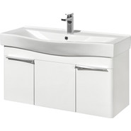 Тумба подвесная с раковиной Акватон Беверли 100 см 1A2367K0BV010, белый - фото 