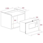 Встраиваемая микроволновая печь Teka Maestro ML 825 TFL 40590640 (чёрное стекло) - фото 3