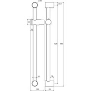 Душевая штанга Ravak 60 см X07P012 - фото 5