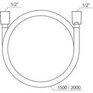 Душевой шланг Ravak 914.00 150 см X07P338, SilverShine - фото 2