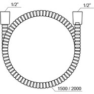 Душевой шланг Ravak 915.00 150 см X07P340 - фото 2