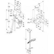 Набор смесителей 3 в 1 для ванны с коротким изливом Kludi Pure&Easy 376850565 - фото 4