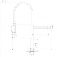 Смеситель для кухни BelBagno BB-LAM50-IN, сатин - фото 3