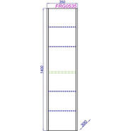 Пенал подвесной Aqwella Fargo 35 см FRG0535DB, дуб балтийский - фото 4