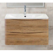 Тумба подвесная с раковиной BelBagno ACQUA-1000-2C-SO-RR 100 см, Rovere Rustico, Цвет фасада: Rovere Rustico - фото 