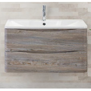 Тумба подвесная с раковиной BelBagno ACQUA-1000-2C-SO-PS 100 см, Pino Scania, Цвет фасада: Pino Scania - фото 