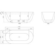 Ванна отдельностоящая BelBagno BB70-1500-800 150х80 см - фото 5