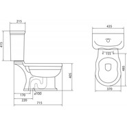 Унитаз-компакт слив вертикальный BelBagno Boheme BB115CPS - фото 3