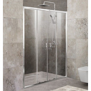 Душевая дверь BelBagno 150-180 см UNIQUE-BF-2-150/180-C-Cr, хром/прозрачное - фото 