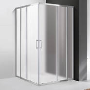 Душевое ограждение Cezares 120х120 см MOLVENO-A-22-100+20-P-Cr, хром/матовое - фото 