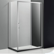 Душевое ограждение Cezares 130х100 см MOLVENO-AH-11-130/100-C-Cr-IV, хром/прозрачное - фото 