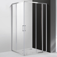 Душевое ограждение Cezares 120х100 см MOLVENO-AH-21-100+20-C-Cr-IV, хром/прозрачное - фото 