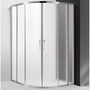Душевое ограждение Cezares 110х110 см MOLVENO-R-22-90+20-P-Cr, хром/матовое - фото 