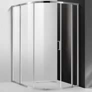 Душевое ограждение Cezares 120х110 см MOLVENO-RH-11-120/110-C-Cr-IV, хром/прозрачное - фото 