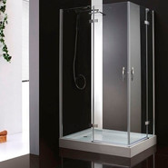 Душевое ограждение Cezares 120х100 см BERGAMO-W-AH-2-120/100-C-Cr-L, хром/прозрачное - фото 