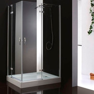 Душевое ограждение Cezares 120х100 см BERGAMO-W-AH-2-120/100-C-Cr-R, хром/прозрачное - фото 