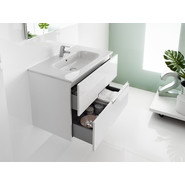 Тумба подвесная с раковиной Roca Victoria NORD Ice 60 см ZRU9302730, белый - фото 5