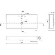 Тумба подвесная с раковиной Cezares CADRO-100/46/58-2C-SO-MET-ST 100 см, черный/белый - фото 5