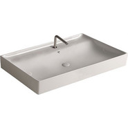 Тумба подвесная с раковиной Cezares CADRO-100/46/58-2C-SO-MET-ST 100 см, черный/белый - фото 4