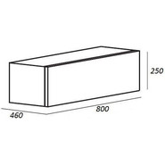 Тумба подвесная с раковиной Cezares CADRO-80/46/30-1C-SO-MET-ST 80 см, черный - фото 4