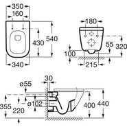 Унитаз подвесной Roca Gap 346477000 - фото 3