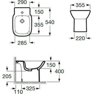 Биде напольное Roca DEBBA 357994000 - фото 4