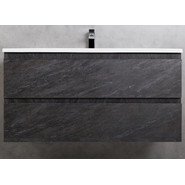 Тумба подвесная с раковиной Cezares MOLVENO-100-2C-SO-ANTR 100 см, Antracite - фото 