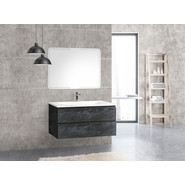 Тумба подвесная с раковиной Cezares MOLVENO-100-2C-SO-ANTR 100 см, Antracite - фото 5