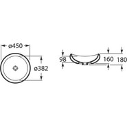 Раковина-чаша Roca Urbi 1 45 см 327225000 - фото 5