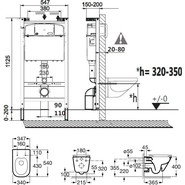 Инсталляция с подвесным унитазом Roca Gap Rimless 893104100 - фото 4