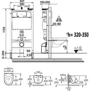 Инсталляция с подвесным унитазом Roca Meridian 48 893104110 - фото 6