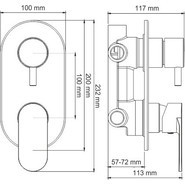 Смеситель для ванны WasserKraft Mindel 8571, белый - фото 5
