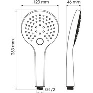 Ручной душ WasserKraft Mindel A155, белый - фото 2
