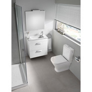 Тумба подвесная с раковиной ROCA DEBBA 60 см ZRU9302708, белый - фото 5