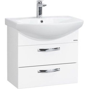 Тумба подвесная с раковиной Акватон Ария 65М см 1A1233K0AA010, белый - фото 