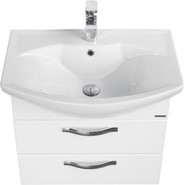 Тумба подвесная с раковиной Акватон Ария 65М см 1A1233K0AA010, белый - фото 2