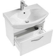 Тумба подвесная с раковиной Акватон Ария 65 см 1A1340K0AA010, белый - фото 3